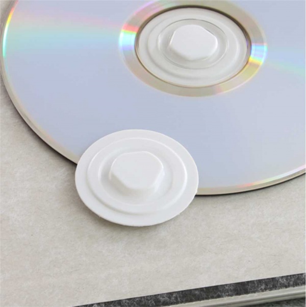 Discos de polietileno para CD com base autocolante