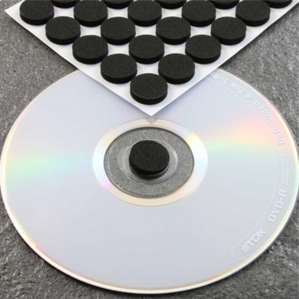 Espumas para encaixe de CD (preto)