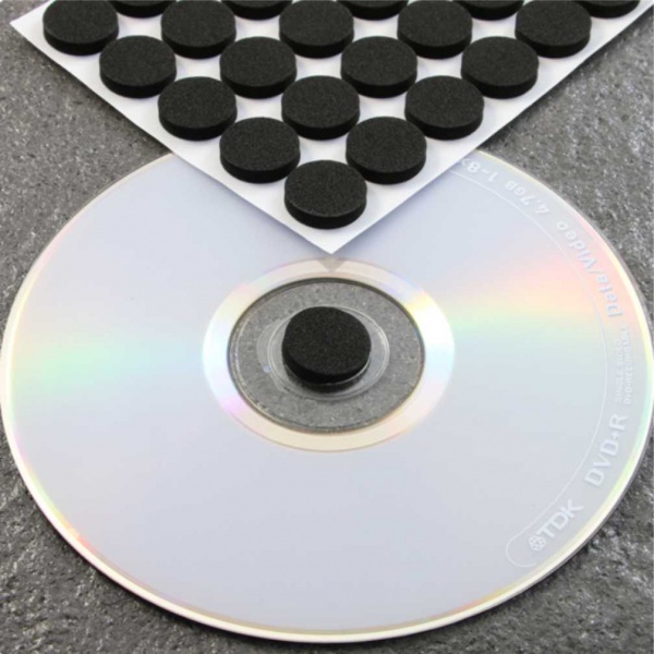 Espumas para encaixe de CD (preto)