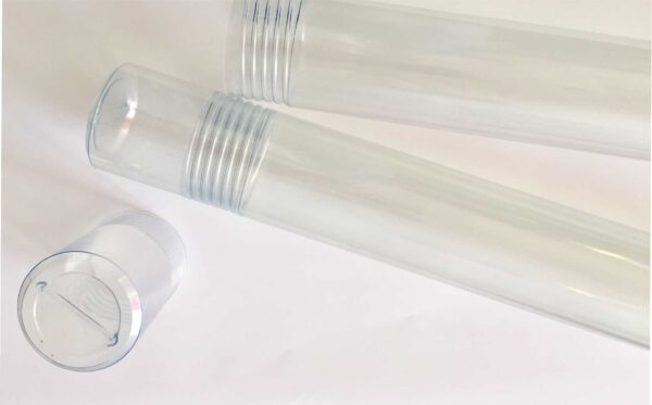 Tubo em PVC cristal rígido com rosca