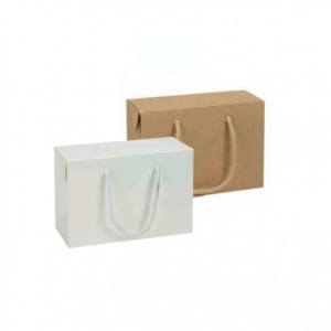Saco caixa em papel kraft (20x9x14cm)